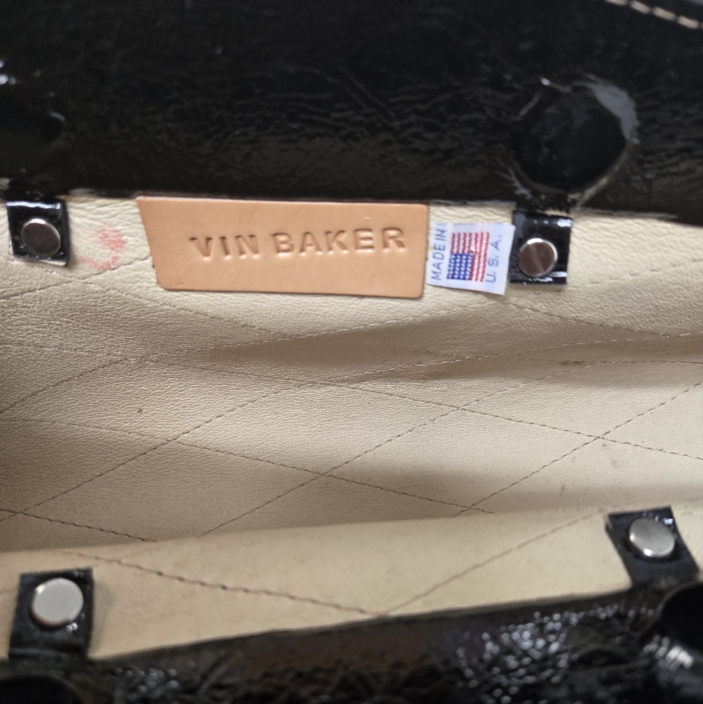 Vintage Made in the USA Black Vin Baker bag - Picture 7 of 9